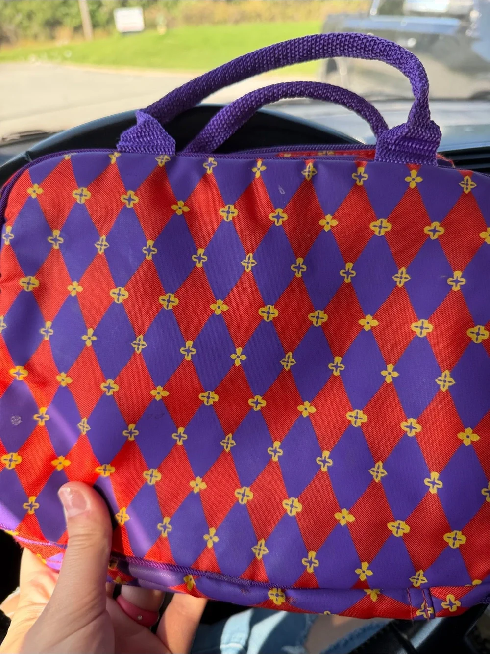Disney Esmeralda & Djali Lunch Tote - Red, Purple, Yellow